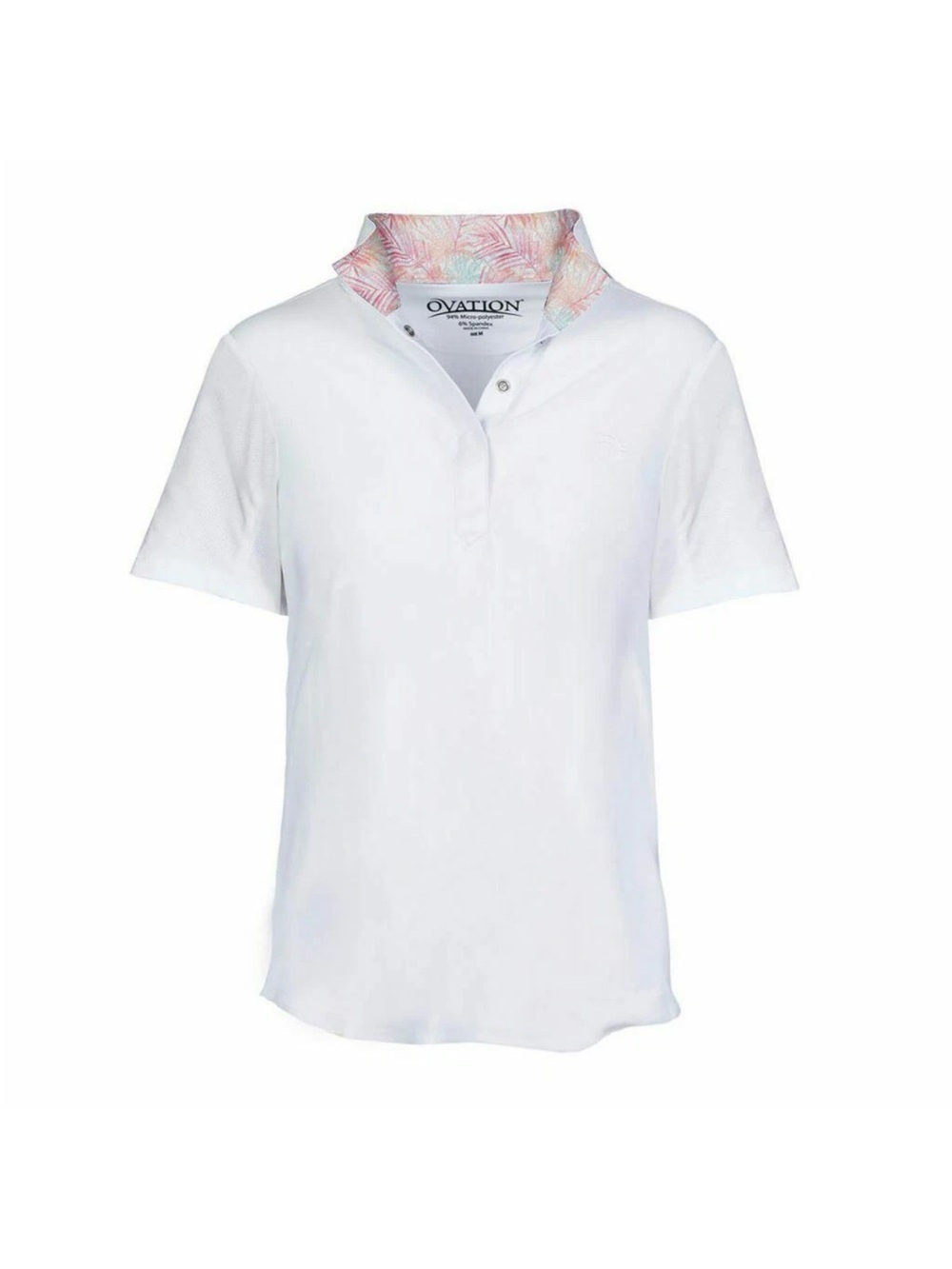 Ovation Ellie Child's Tech Show Shirt Short Sleeve - Tropical Palms XL